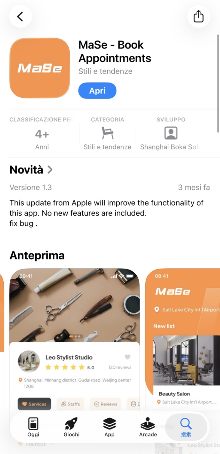 MaSe Book Appointments su App Store